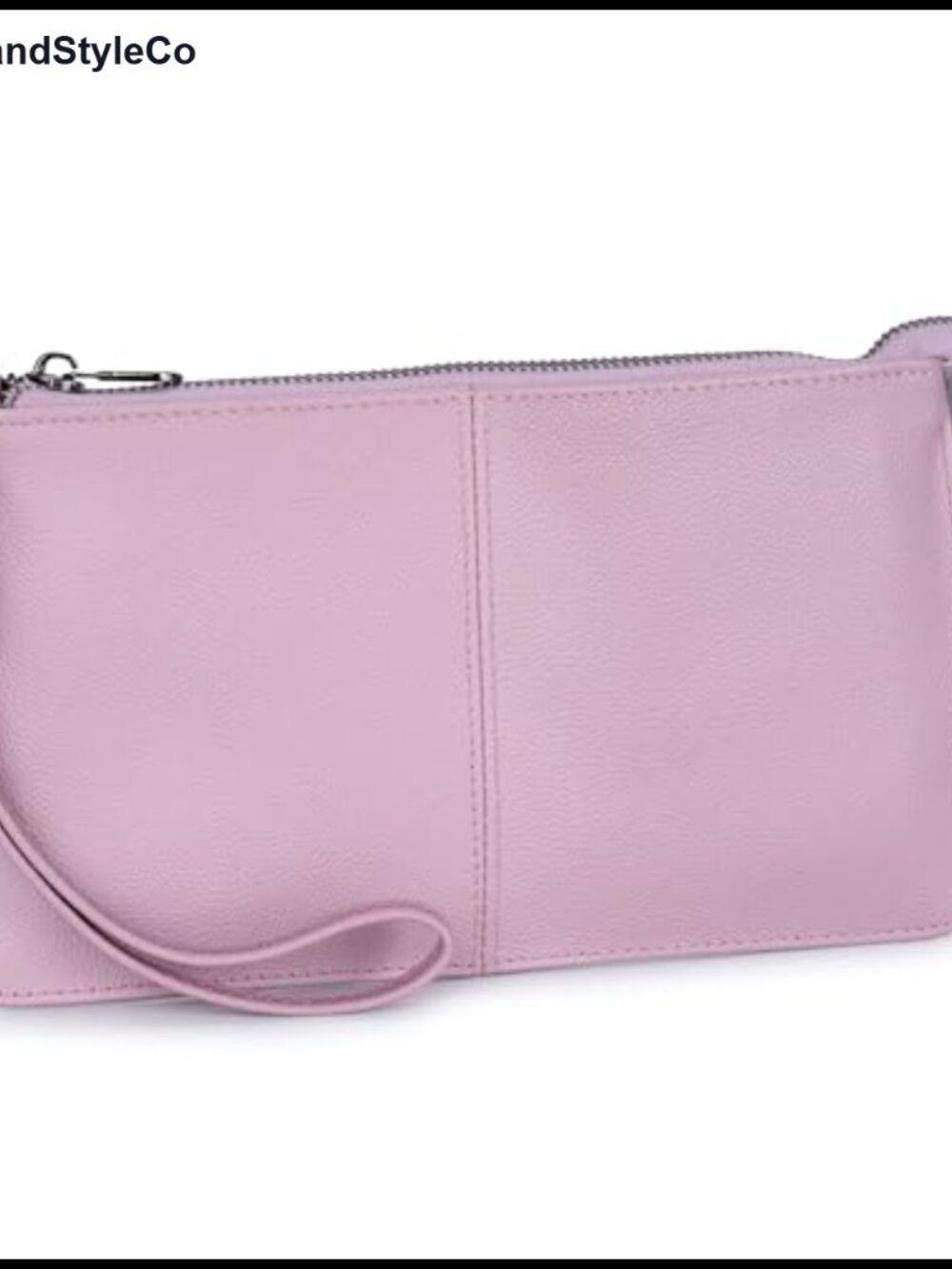Genuine Leather Wristlet Purse, Envelope Clutch, Crossbody Bag with Card Slots